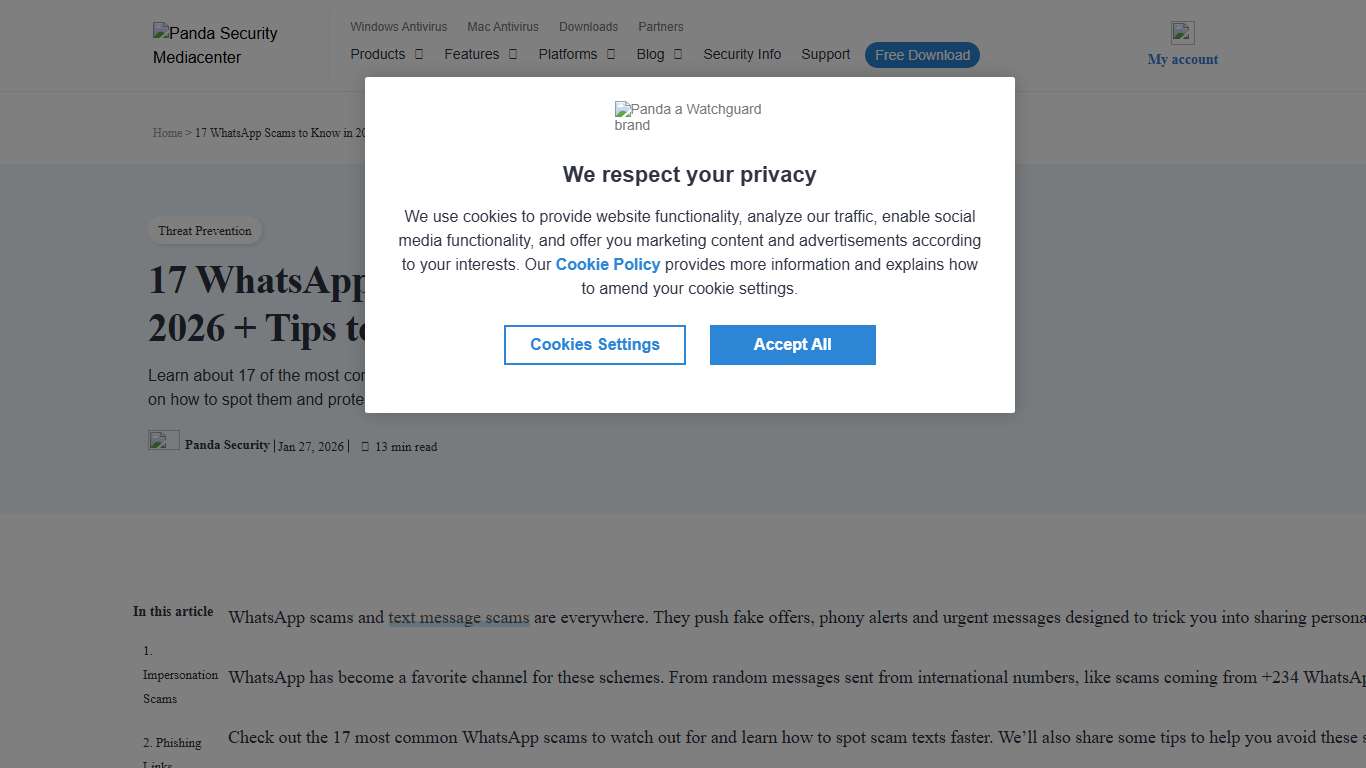 17 WhatsApp Scams to Know in 2026 - Panda Security